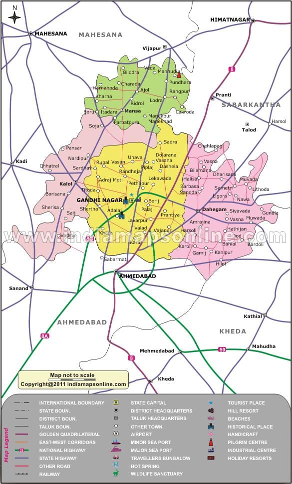 Bangalore gandhinagar mapě
