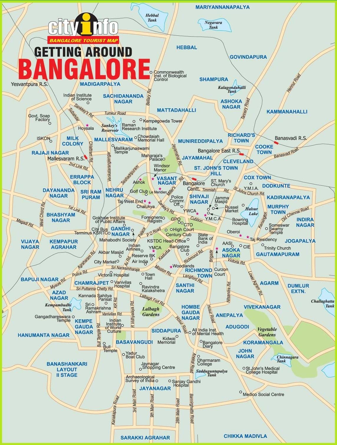 Bangalore v mapě