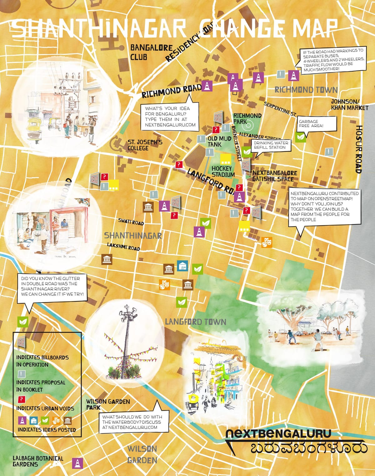 commercial street nákupní Bangalore mapa