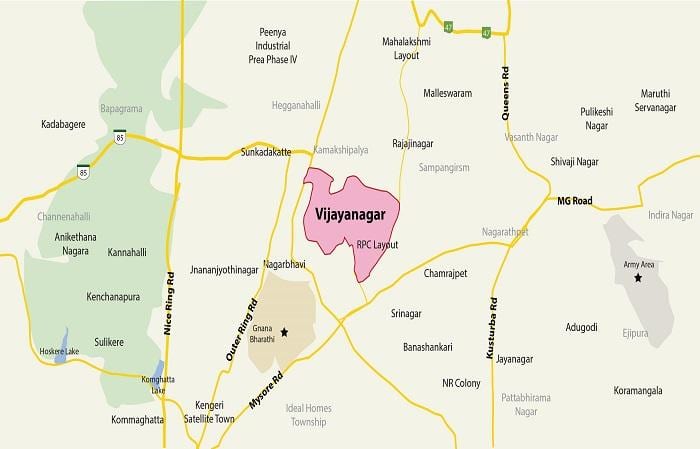 mapa Vijayanagar Bangalore