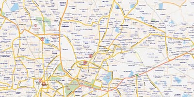 Mapa trasy Bangalore