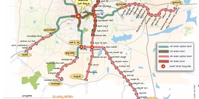 Namma metro fáze 2 mapa trasy