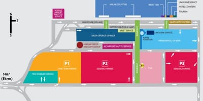 Bengaluru mezinárodní letiště mapě
