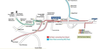 Mapa Bangalore International Exhibition Centre