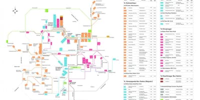 BMTC autobusové trasy mapě