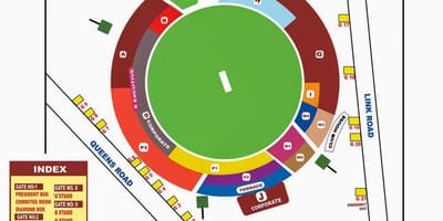 Bangalore chinnaswamy stadion mapě