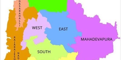 Bangalore JPSP mapě