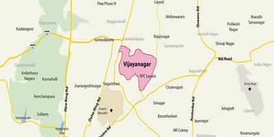 Mapa Vijayanagar Bangalore